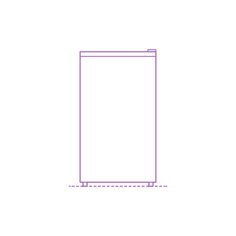 Fixtures Refrigerators Frigidaire Compact Refrigerator 3.3 Cu Ft Sketch Style Svg Vector, Free Vectors File